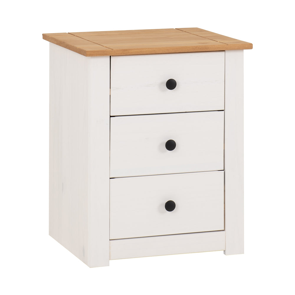 Panama 3 Drawer Bedside Chest