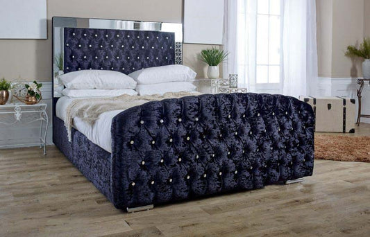 Mirrored bed