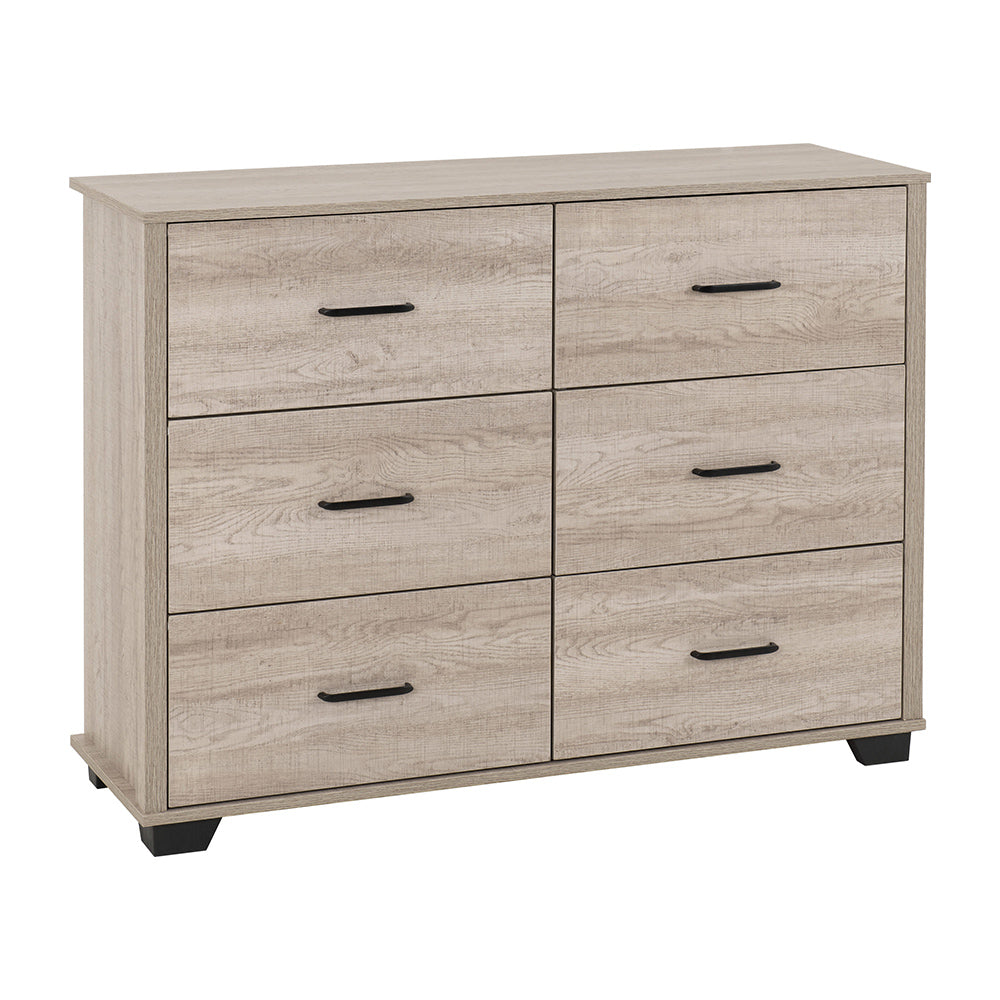 Oliver  Light Oak 6 Drawer Chest