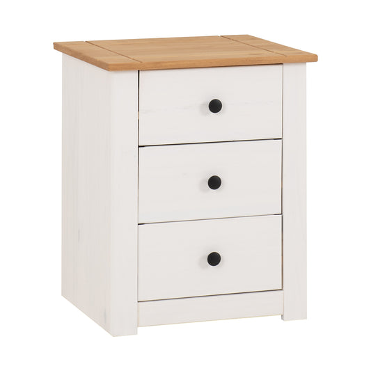 Panama 3 Drawer Bedside Chest